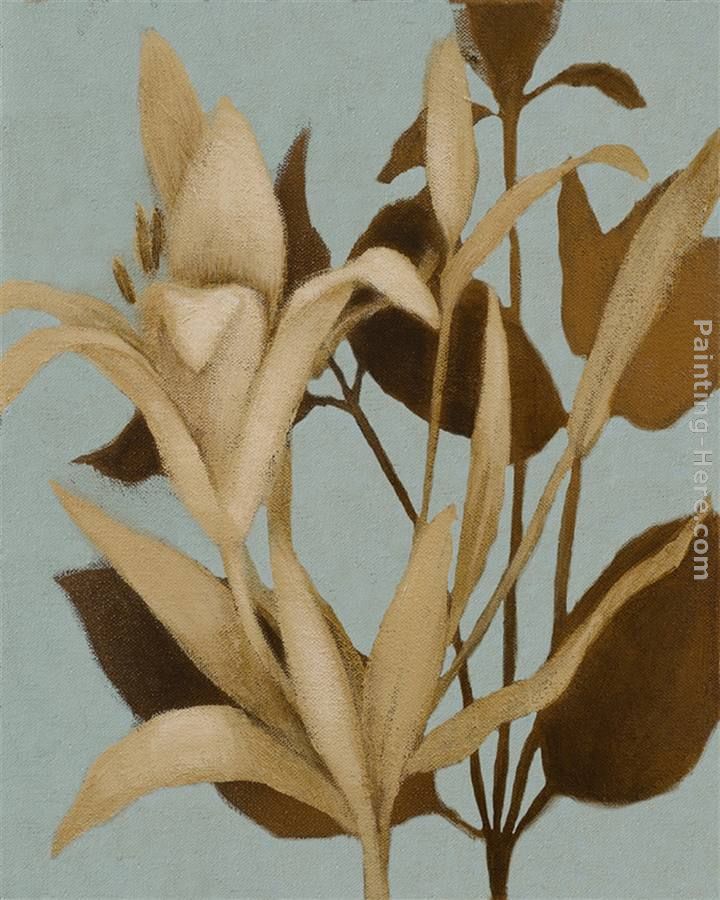 Foliage on Teal II
